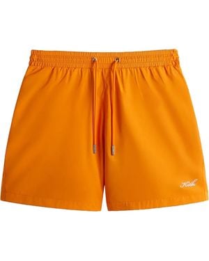 Kith Nylon Active Short "Cone" Khm060322 817" - Orange