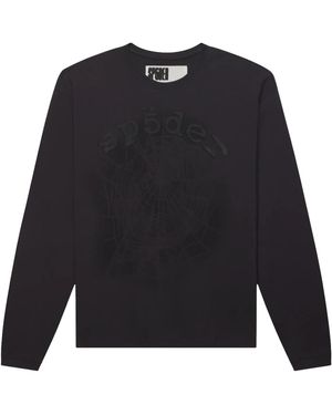 Sp5der Distressed Og Web V2/S "Granite" 658" - Black