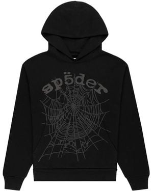 Sp5der Phantom Web Hoodie 19" - Black