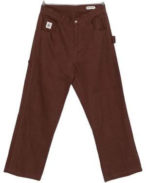 Bode Twill Knolly Brook Trousers Mrc99Bt003" - Black