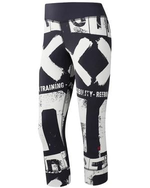 Reebok Rcf Crossfit Boldface Capri "Lead" Bk3192" - Black