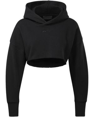 Reebok Cardi B Crop Sweatshirt H48417" - Black