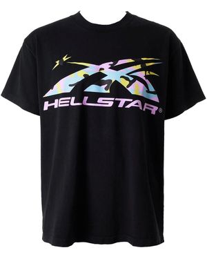 HELLSTAR Sports Logo T-Shirt "Multi Camo" Hsr113 Multi" - Black