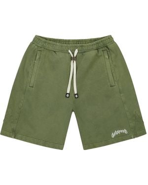 GODSPEED NEW YORK Vital Terry Shorts Washed Gs601" - Green