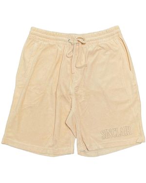 Sinclair Towel French Terry Shorts Smb06 1Bei" - Black