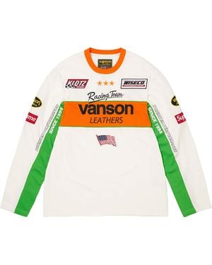 Supreme Vanson Leathers L/S Top "Ss26 - Black