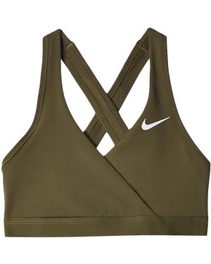 Nike Dri-Fit Swoosh Medium-Support Padded Sports Bra (Maternity) Cq9289 222" - Green