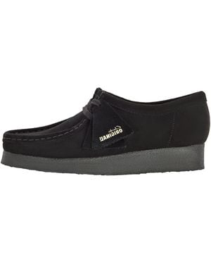 Clarks Wallabee Suede" 26155522" - Black
