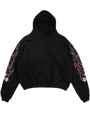 Bravest Studios Flames Sweatsuit Bs114" - Black