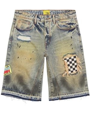 DIET STARTS MONDAY Venice Denim Shorts "Light" Dsm Sum26 040" - Black