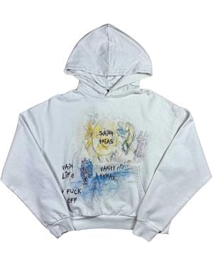SAINT VANITY Fuck Off Pullover Hoodie Sv Fck Off" - Black
