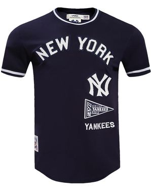 Pro Standard New York Yankees Retro Classics T-Shirt Lny135128 Mdn" - Black