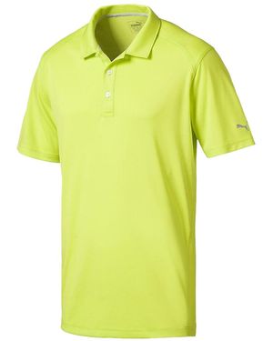 PUMA Oxford Heather Polo "Acid Lime Heather" 574613 05" - Black
