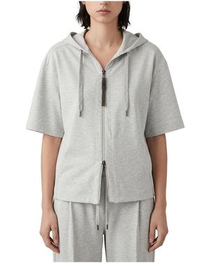 Brunello Cucinelli Relaxed Hoodie "Light" Brun1717" - Black
