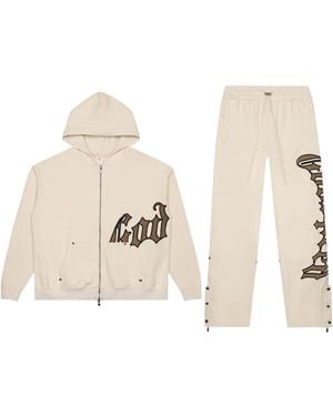 GODSPEED NEW YORK Og Logo Sweatsuit V2 "Creme/Brolive" 00Aaxaim" - Black