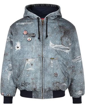 Supreme Hjr Trompe'Oeil Hooded Work Jacket "Fw24 - Black