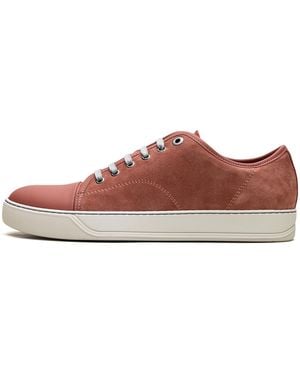 Lanvin Dbb1 Low-Top Leather Trainers "Clay" Fm Skdbb1 Ana P15 531" - Red