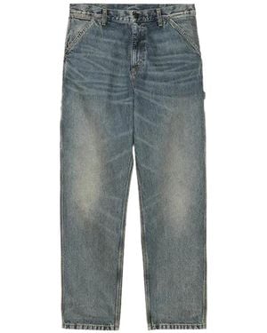 Carhartt Single Knee Denim Jeans "Worn Used Wash" I032024 01 4Q" - Black