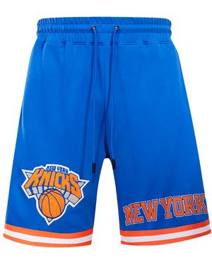 Pro Standard New York Knicks Classic Chenille Shorts Bnk351921" - Blue