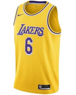 Nike La Lakers Lebron James #6 Icon Swingman Jersey Cw3669 738" - Black