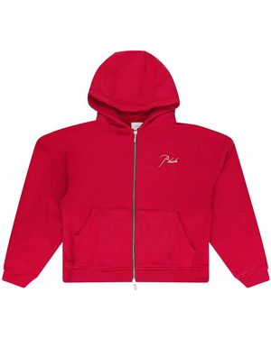 Rhude Zip Up Jumper Rhss24Tt16167278 Vtr" - Red