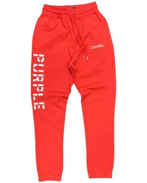Purple Brand French Embroidered Logo Joggers "Terry" P412 Frej222"