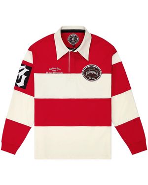 GODSPEED NEW YORK Classic Field Rugby Shirt "Cream Rbijcjhn" - Red