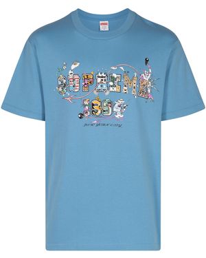 Supreme Varsity T-Shirt "Ss24" Su465" - Blue