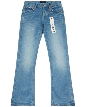 Purple Brand Coated Flared Denim P004 Cflc324" - Blue