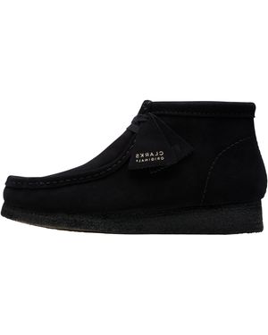 Clarks Wallabee Boot Suede" 26155517" - Black