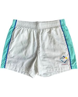 CASABLANCA Striped Windbreaker Shorts Mpf25 Tr 029 01" - Black