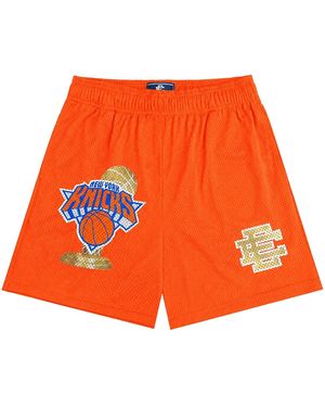 Eric Emanuel New York Knicks Champ Shorts Ee967" - Orange