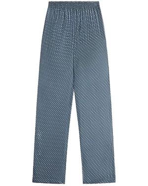 Kith Ida Monogram Silk Straight Leg Pant 192" - Black