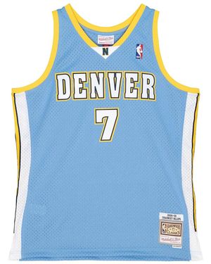 Mitchell & Ness Nba Swingman Jersey Nuggets 2008 Chauncey Billups "Columbia" Smjy3169 Dnu08Cbiclbl" - Blue