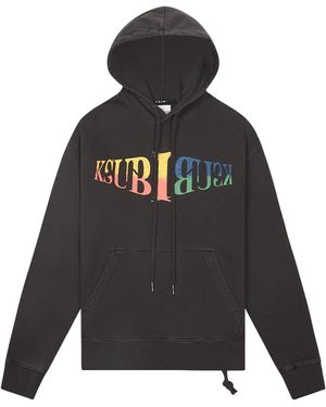 Ksubi Crossroads Biggie Hoodie "Faded" Mps24Fl012" - Black