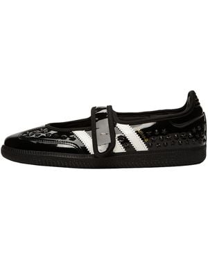 adidas Samba Jane Studs Patent "Studded" Kz6232" - Black