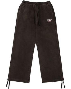 Off-White c/o Virgil Abloh Wave Off Skate Sweatpant Omch044S23Fle0051001" - Black