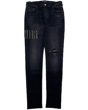 Amiri Core Applique Jean "Aged" Pf22Mds010 023 Aged" - Black