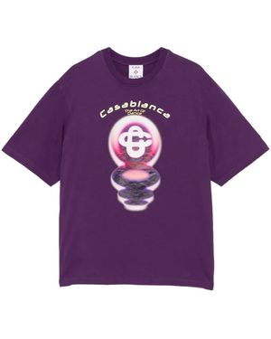 CASABLANCA The Art Of Dance T-Shirt "Blackberry" Mss26Jts04411" - Purple