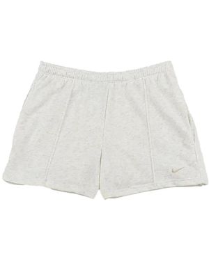 Nike Nsw Chill 4" French Terry Shorts "Birch Heather" Hf6940 051" - Black