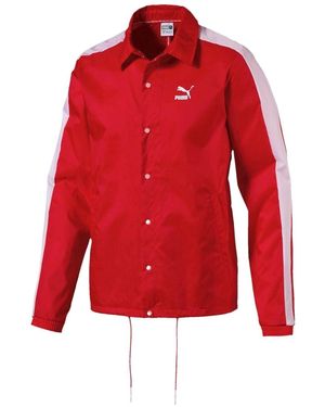 PUMA Archive Coach Jacket "Flame Scarlet" 575687 42" - Red