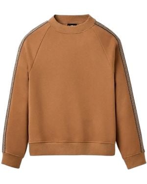 UGG Tasman Crewneck Sweatshirt "Chestnut" 1172191 Che" - Black