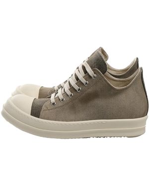 Rick Owens Scarpe Denim Low "Dust Milk Milk" Ds01F4802 Dst 3411" - Black