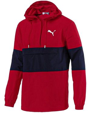 PUMA 1/2 Zip Windbreaker 851643 12" - Red