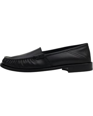 Rhude Gathered Slip On Loafers Rhss22Fo16040377" - Black