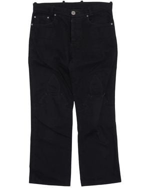 Chrome Hearts Fleur Knee Jeans Chrm0285" - Black