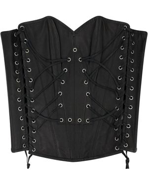 Who Decides War Window Longline Corset Lingerie 3110080002Ss24" - Black