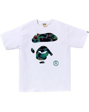 A Bathing Ape Thermography Ape Face T-Shirt 1J30 110 029" - Black