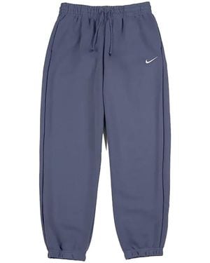 Nike Nsw Phoenix Fleece High-Waisted Oversized Tracksuit Bottoms "World Sail" Fz5996 499" - Blue