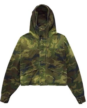424 Cropped Parka Fff5Mj39Aptf001C01" - Green